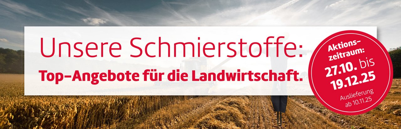 Aktuelle Schmierstoffangebote für die Landwirtschaft - gültig bis 19.12.2025zu